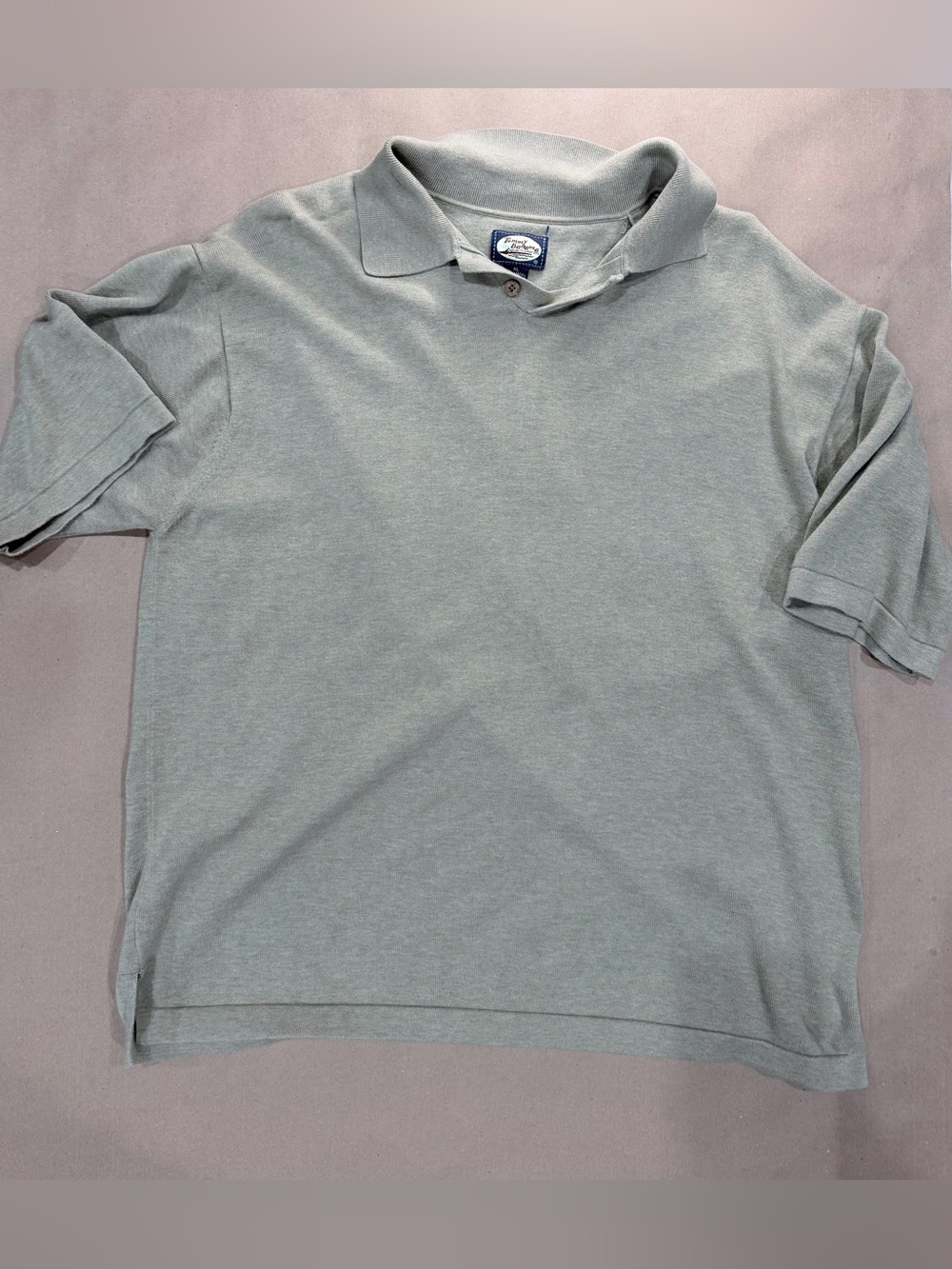 Tommy Bahama Modal Cotton Polo – Men’s XL Beige/Tan Short Sleeve
